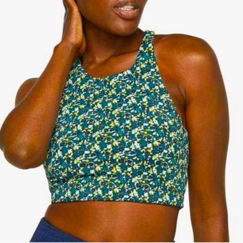 Outdoor Voices OV Floral  Print Tech Sweat Top Small